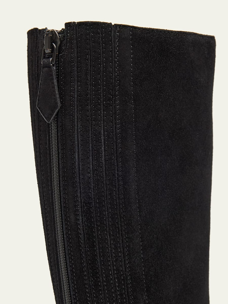 AQUAZZURA 35mm Saint Honor Suede Knee-High Boots outlook