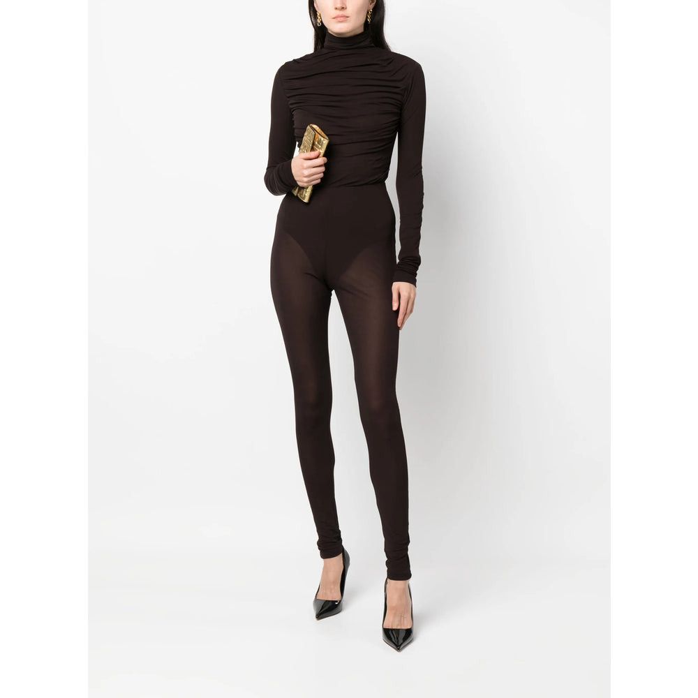 Saint Laurent Brown All In One - Jumpsuits Women - 5