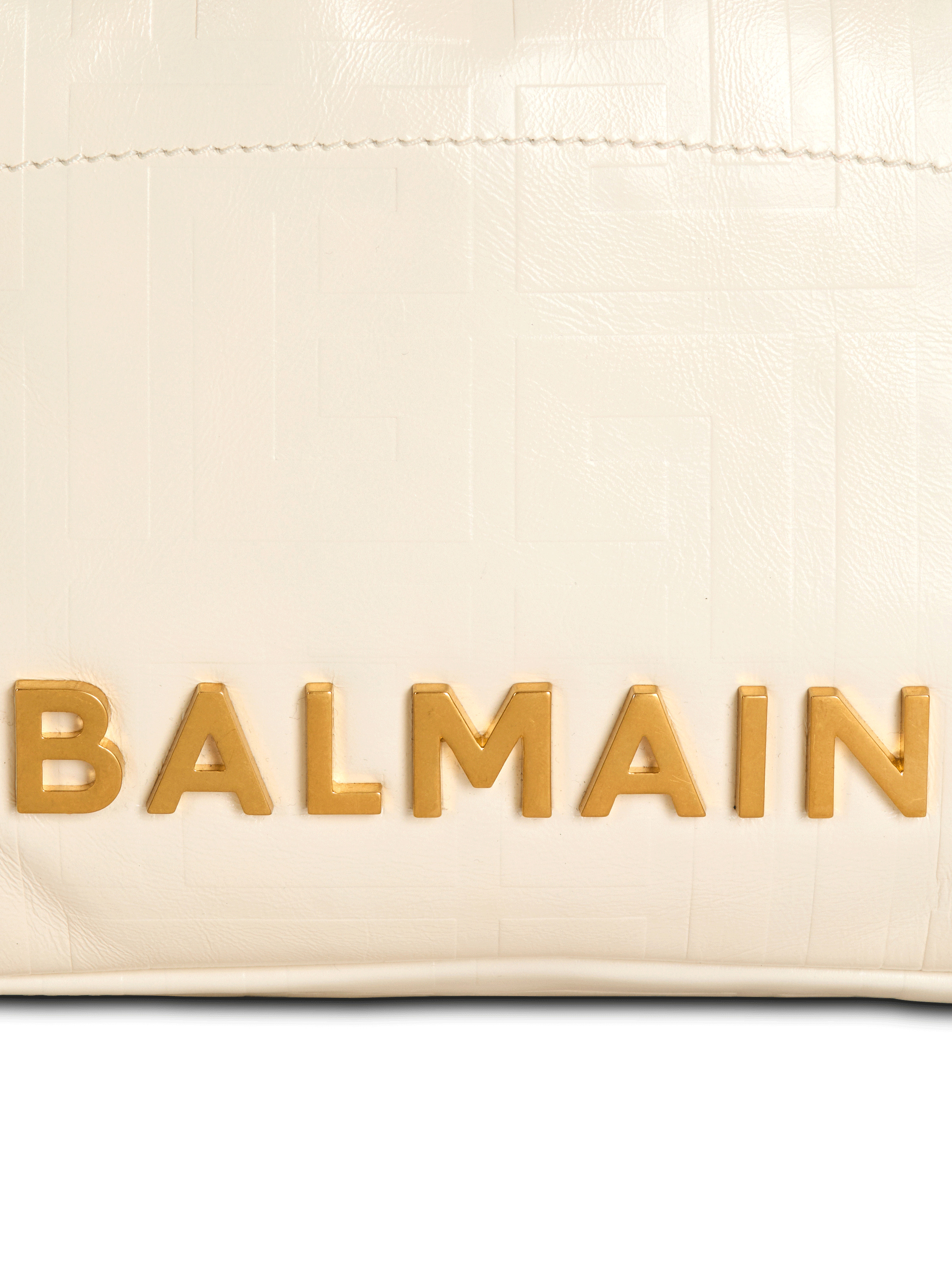 Small 1945 Soft bag in embossed crackled calfskin with a PB Labyrinth monogram - 7