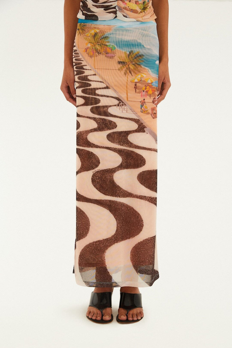 FARM RIO Multicolor Copacabana Beach Skirt outlook