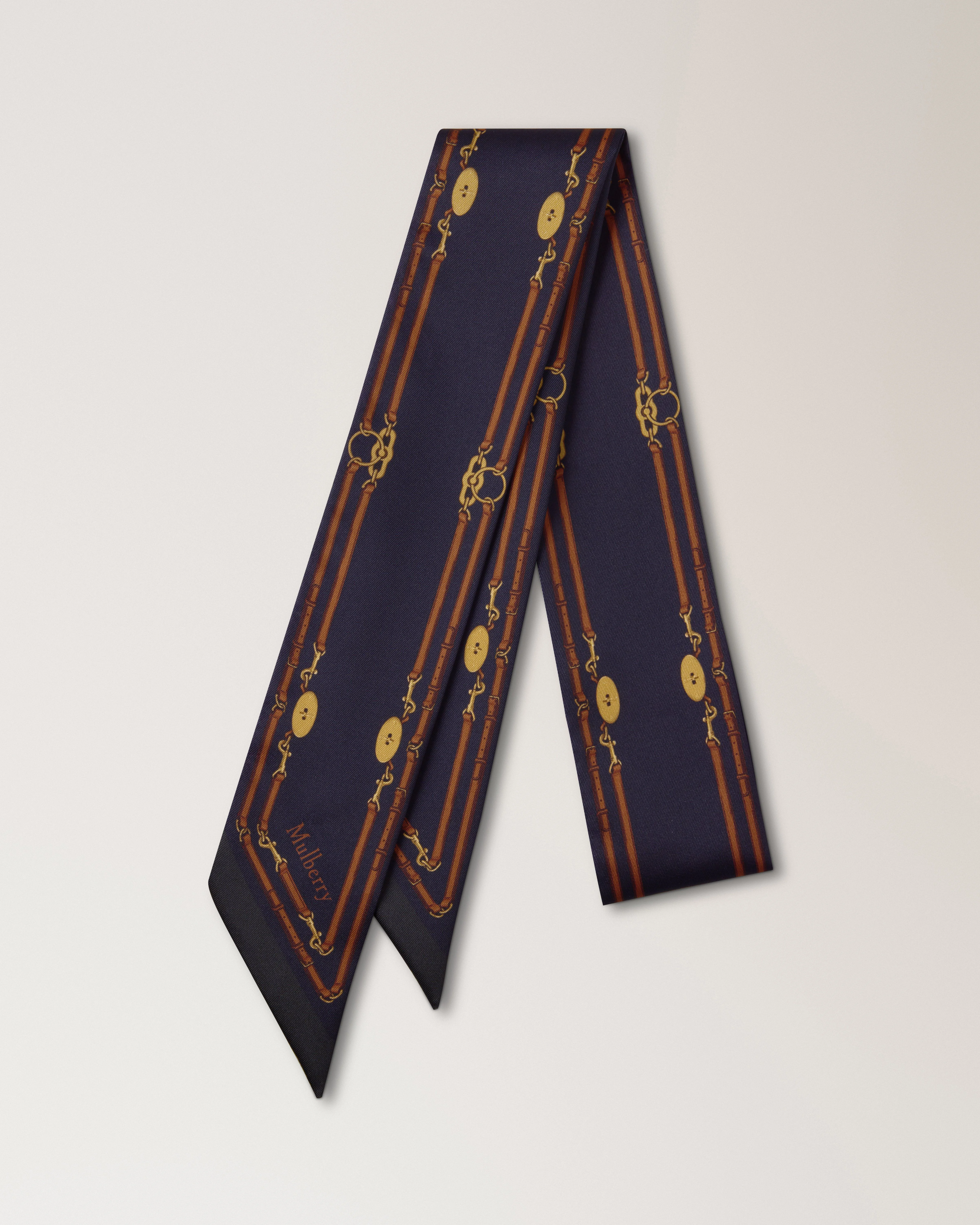 Skinny Scarf - Belted Border
Deep Aubergine Recycled Polyester - 1