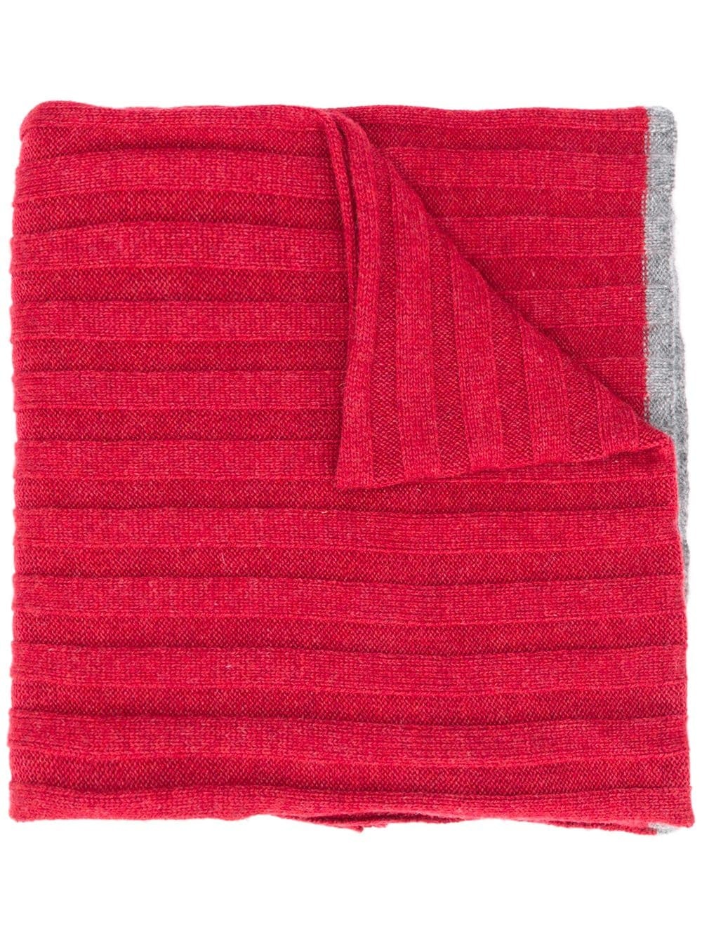 ribbed cashmere scarf - 1