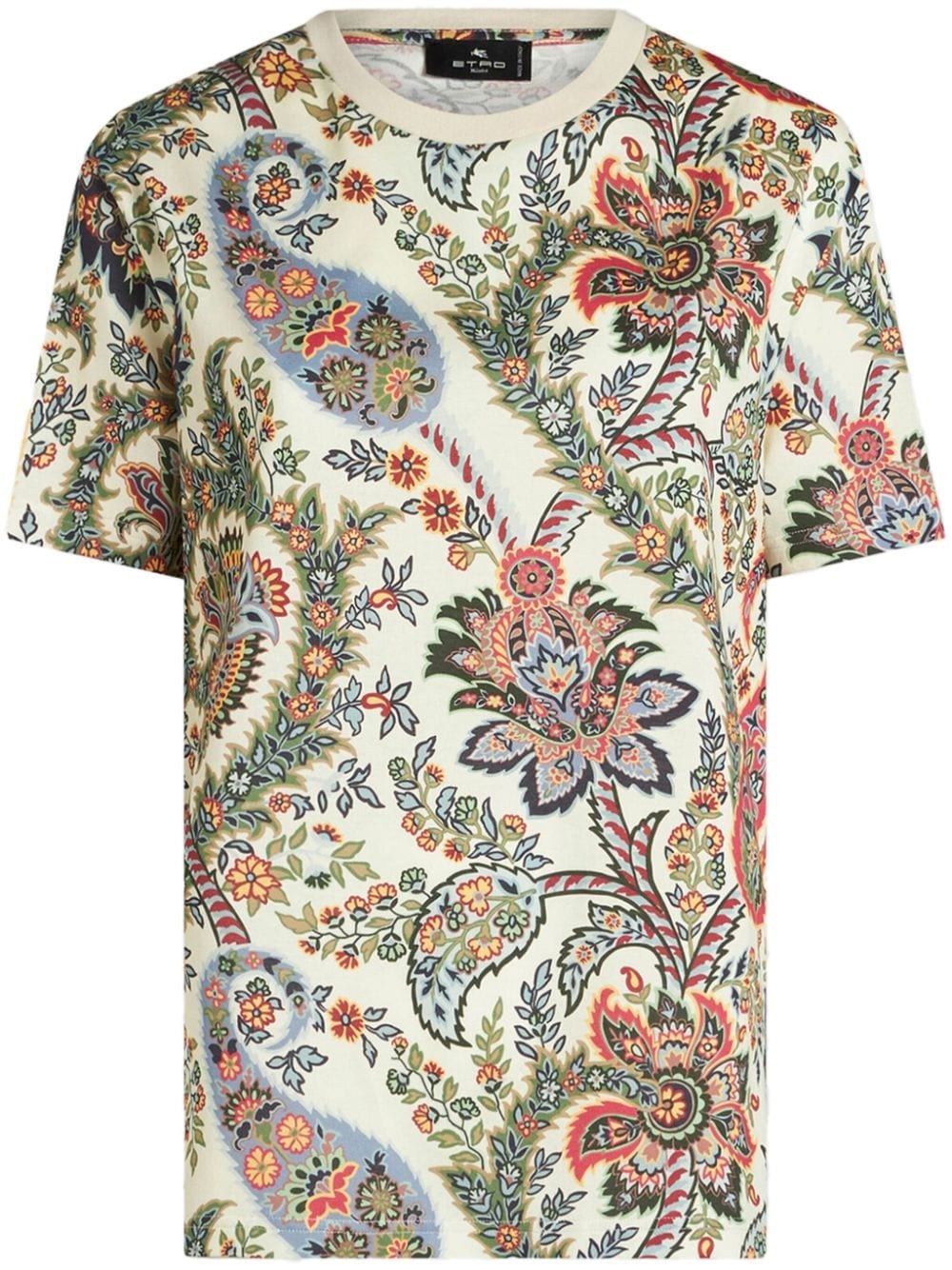 paisley-print cotton T-shirt - 1