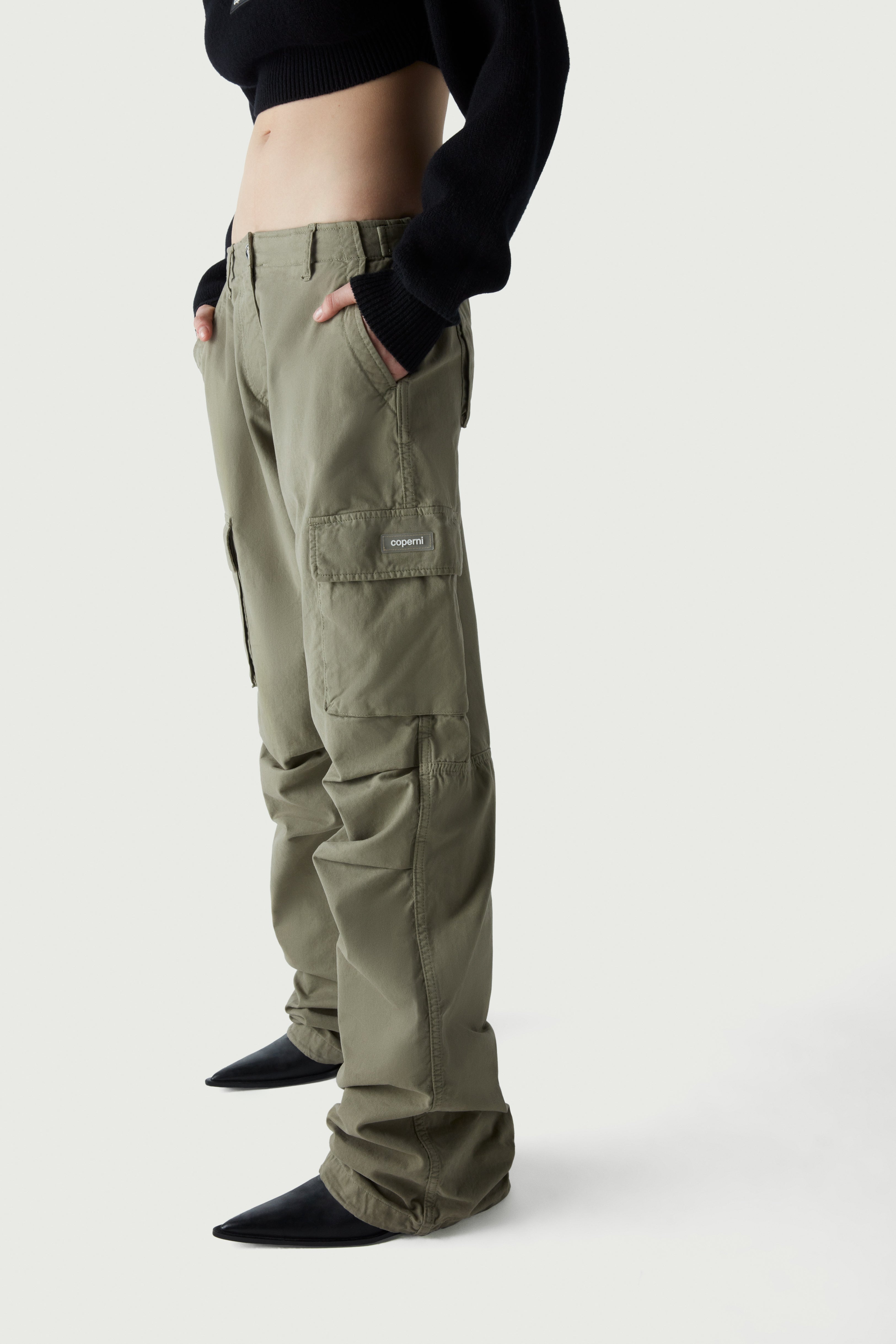 Wide Leg Cargo Pants - 1