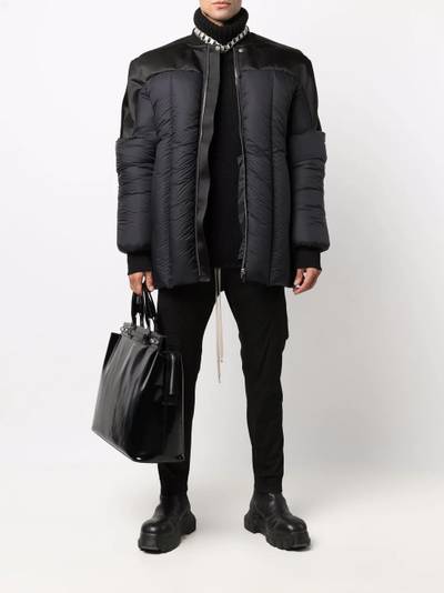 Rick Owens zipped padded jacket outlook