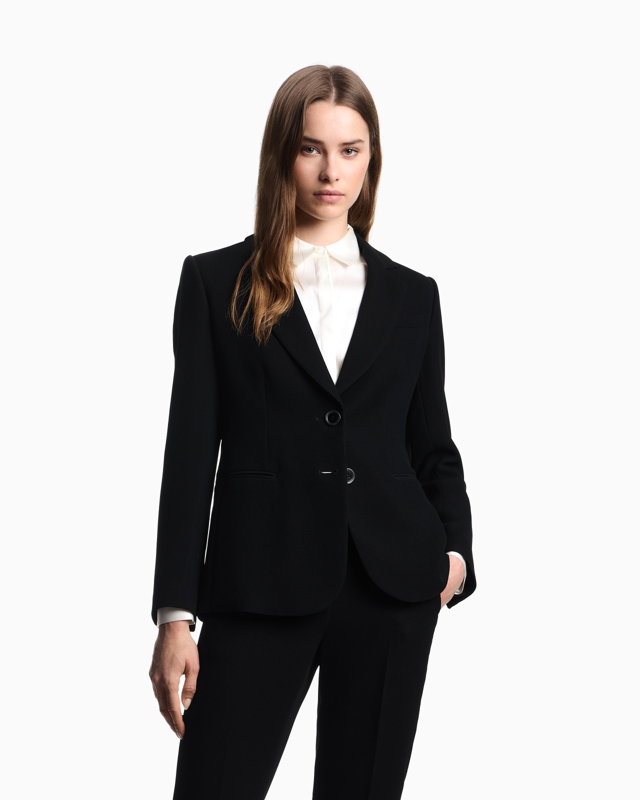 ASV SINGLE-BREASTED BLAZER IN WAFFLE WEAVE TECHNICAL FABRIC - 4