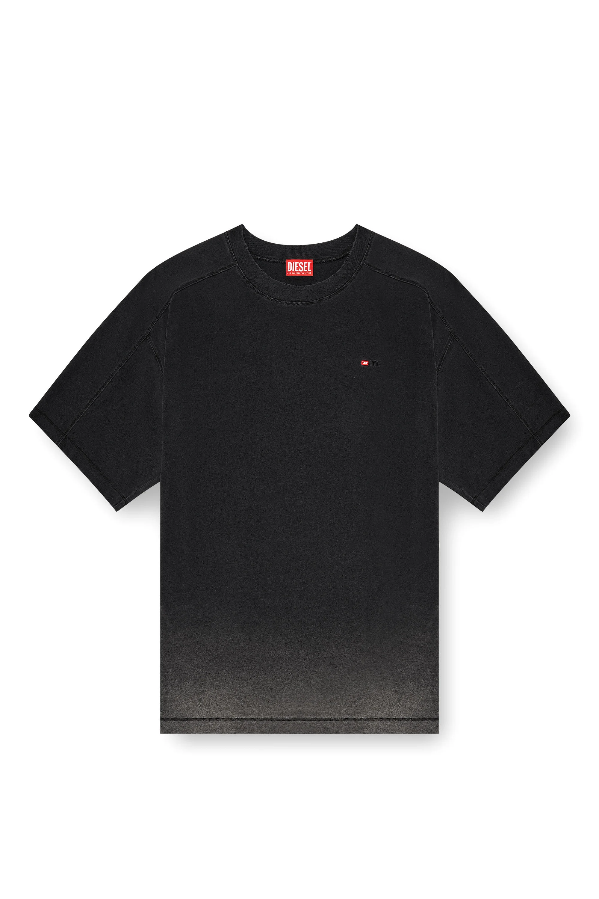 COTTON T-SHIRT WITH DEGRADÉ EFFECT - 1