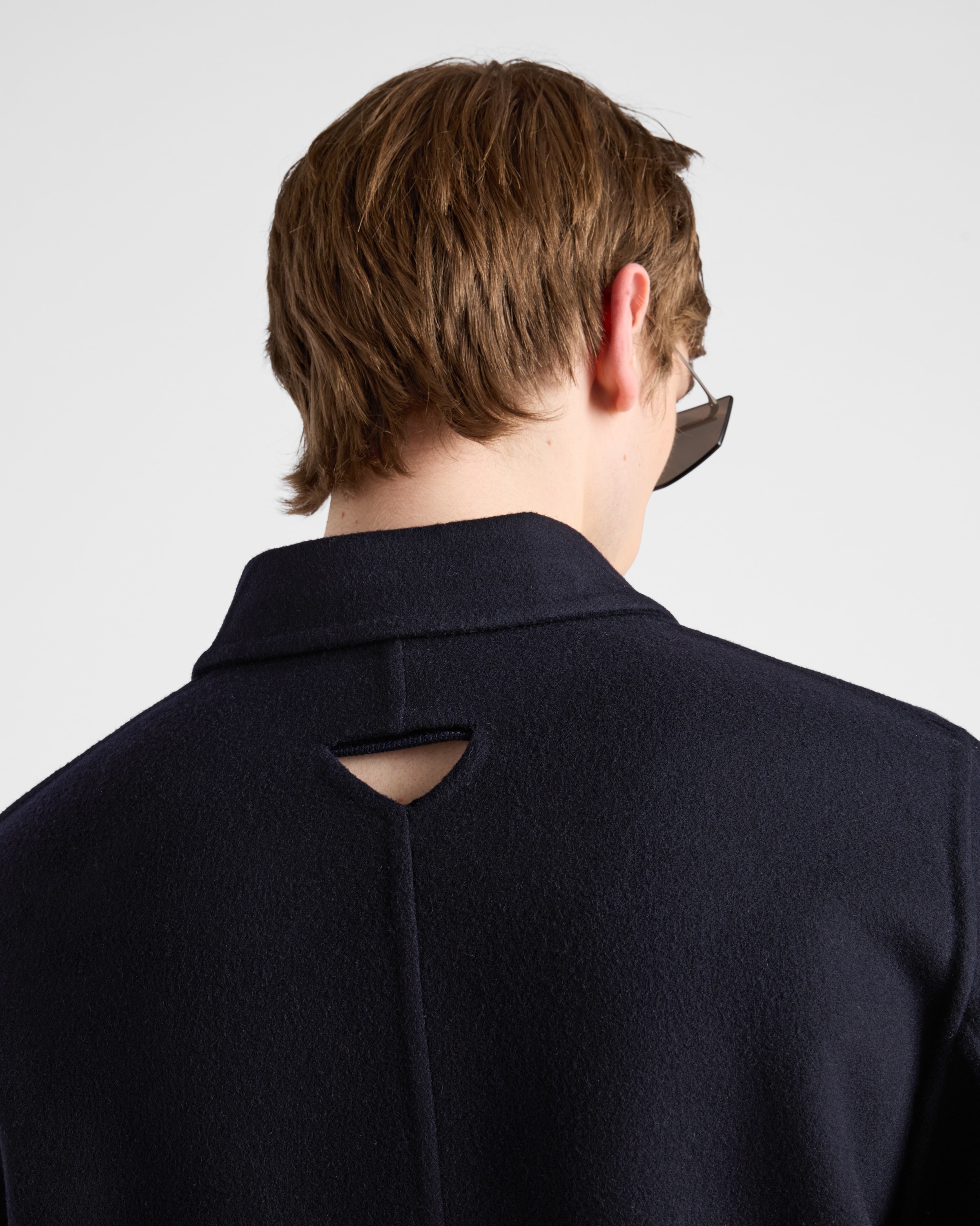 Single-breasted cashmere and wool coat - 4
