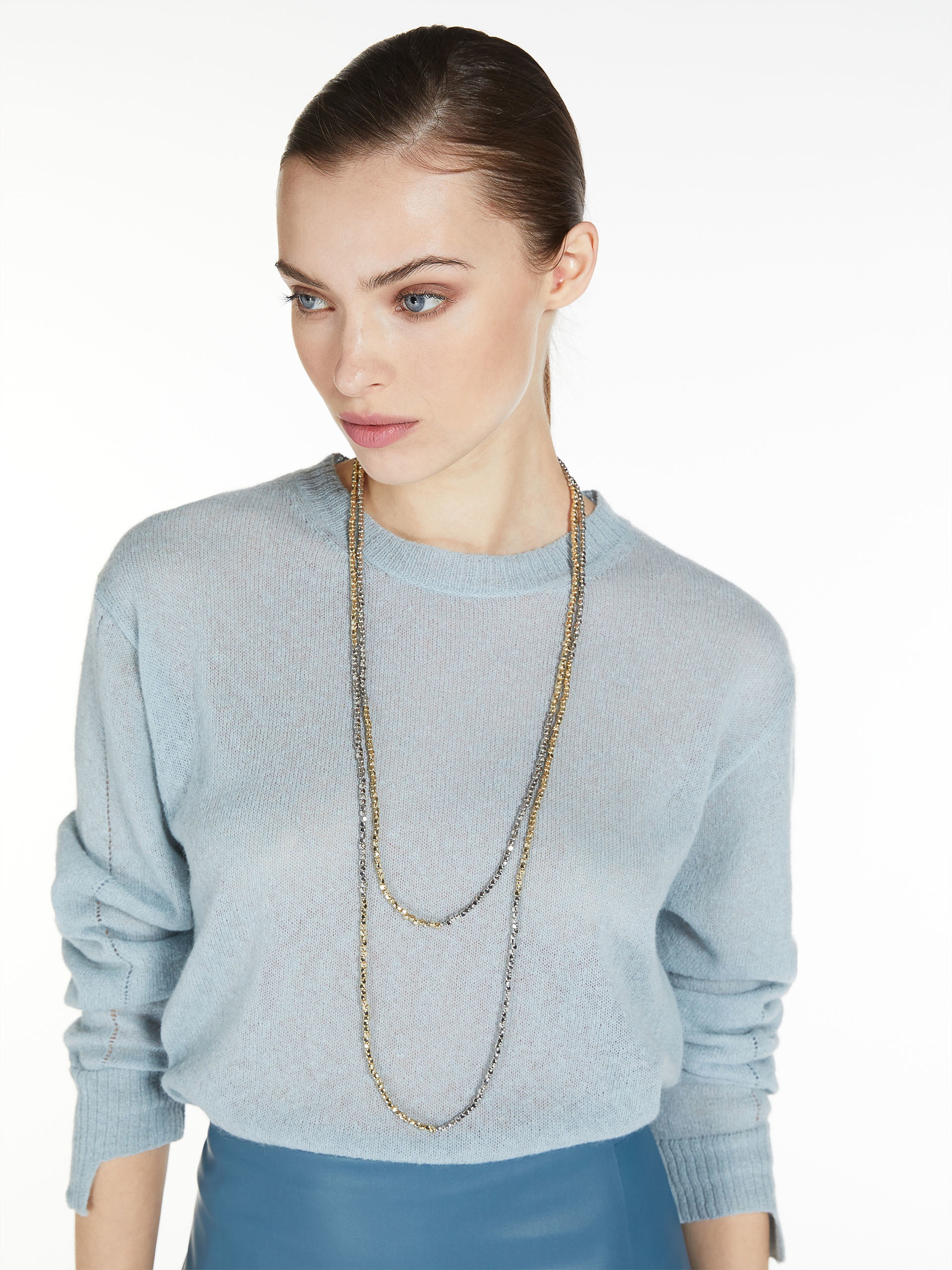 VICARIO Two-toned metal necklace - 3
