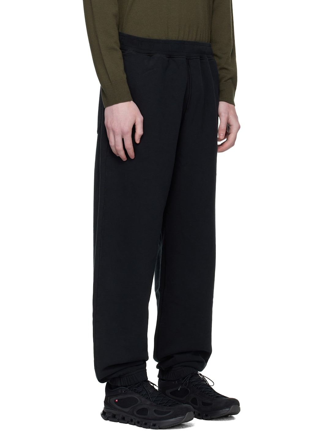 Black 6200004 Brushed Organic Cotton Fleece Sweatpants - 2