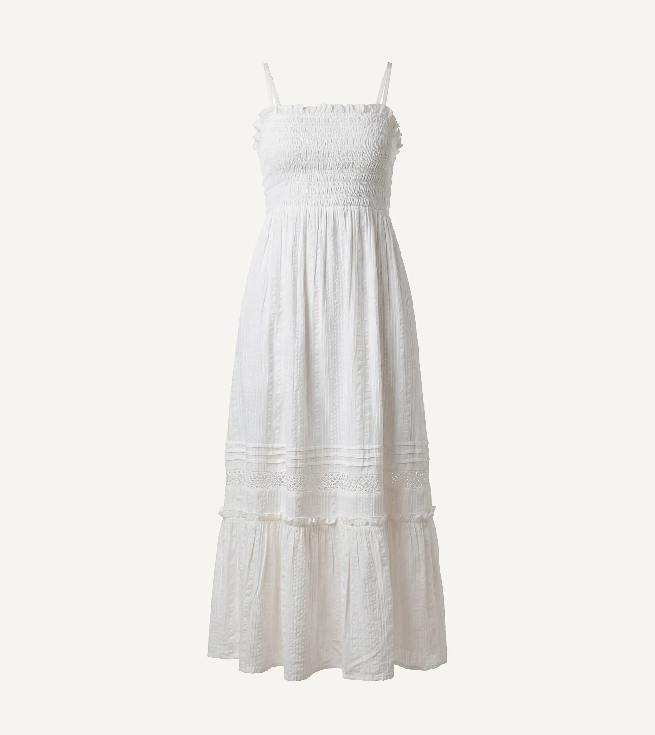MAGNOLIA ANKLE DRESS | IVORY - 1