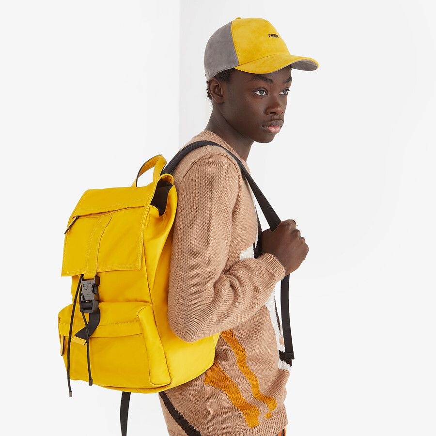 Yellow suede baseball cap - 3