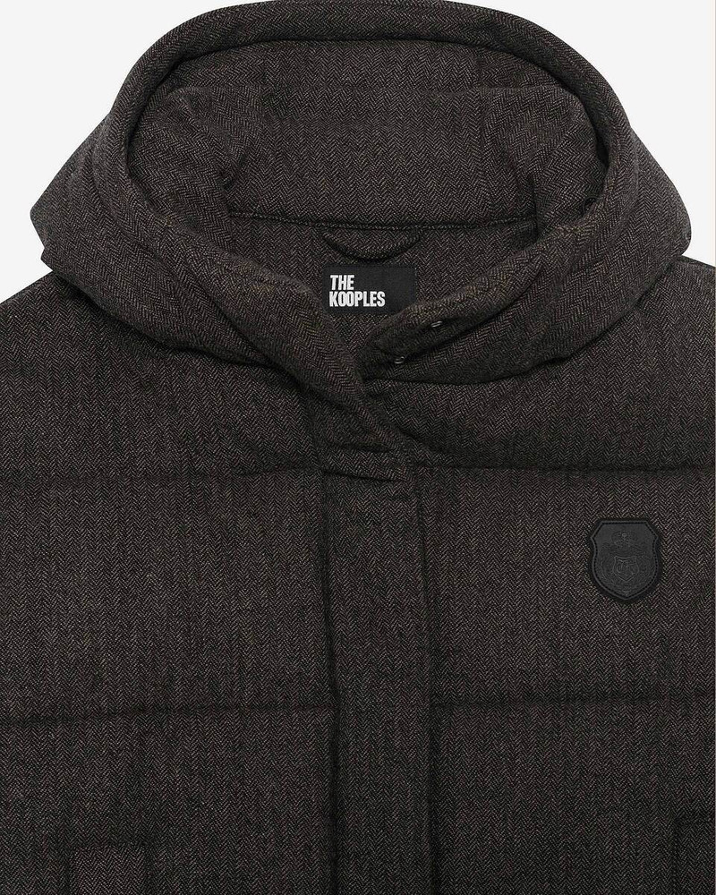 SHORT DARK GRAY WOOL DOWN JACKET 6
