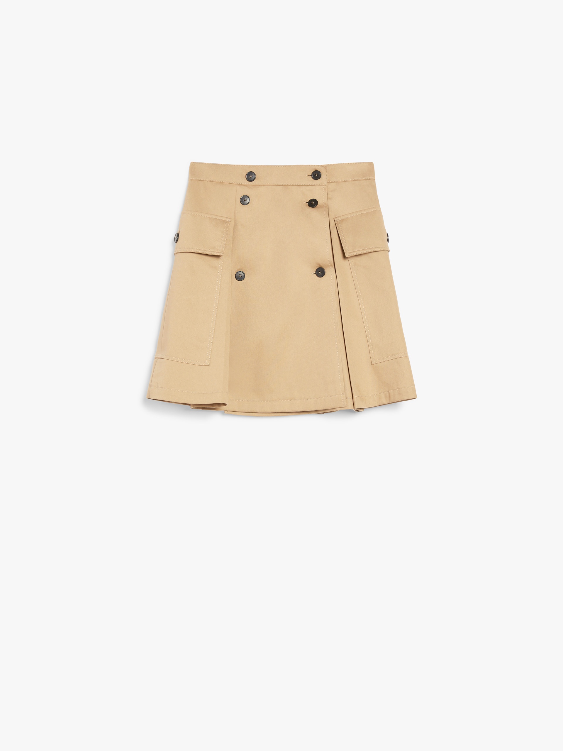 ZEBIO Short skirt in cotton gabardine - 1