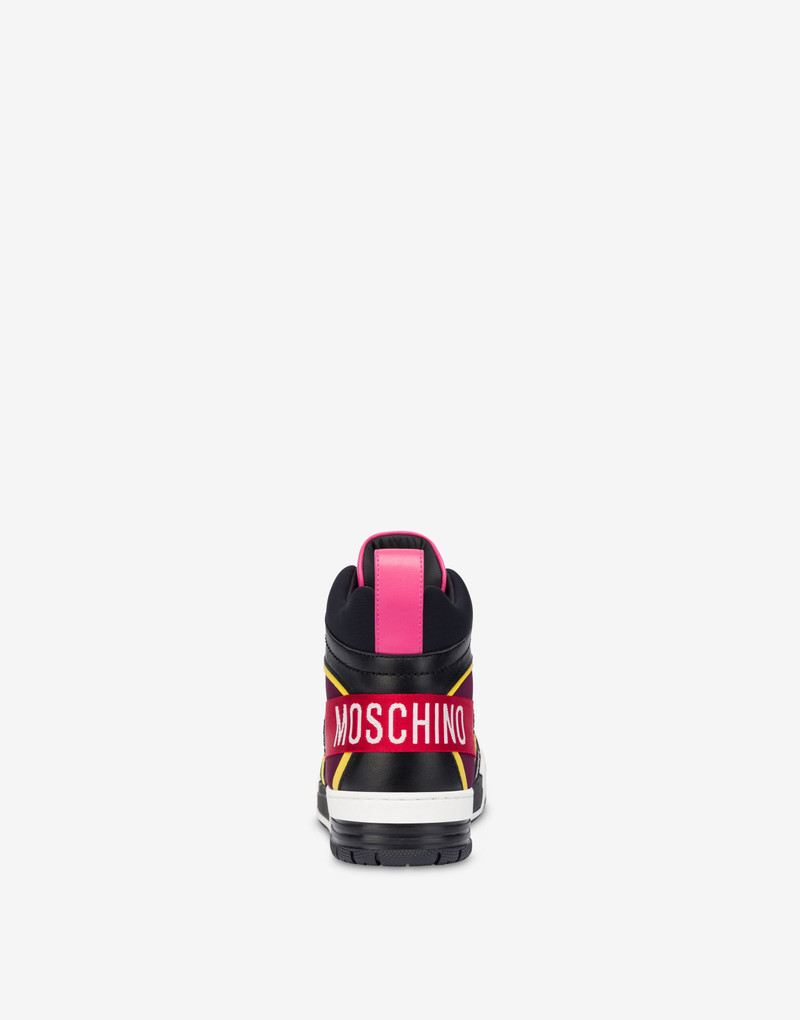 Moschino STREETBALL HIGH-TOP SNEAKERS outlook