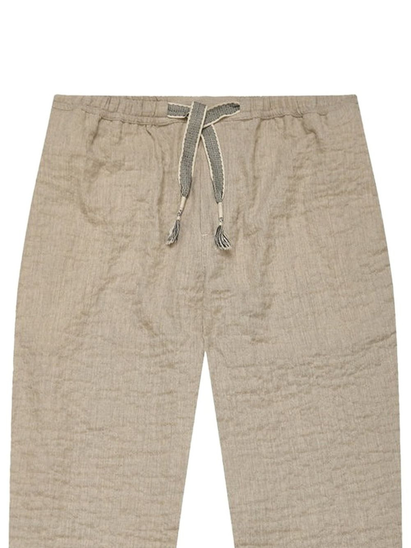 ORLEBAR BROWN Sonoran drawstring-detail textured cotton trousers outlook