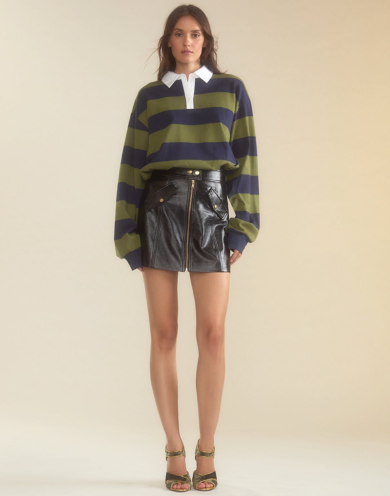 Harper Vegan Leather Skirt - 3