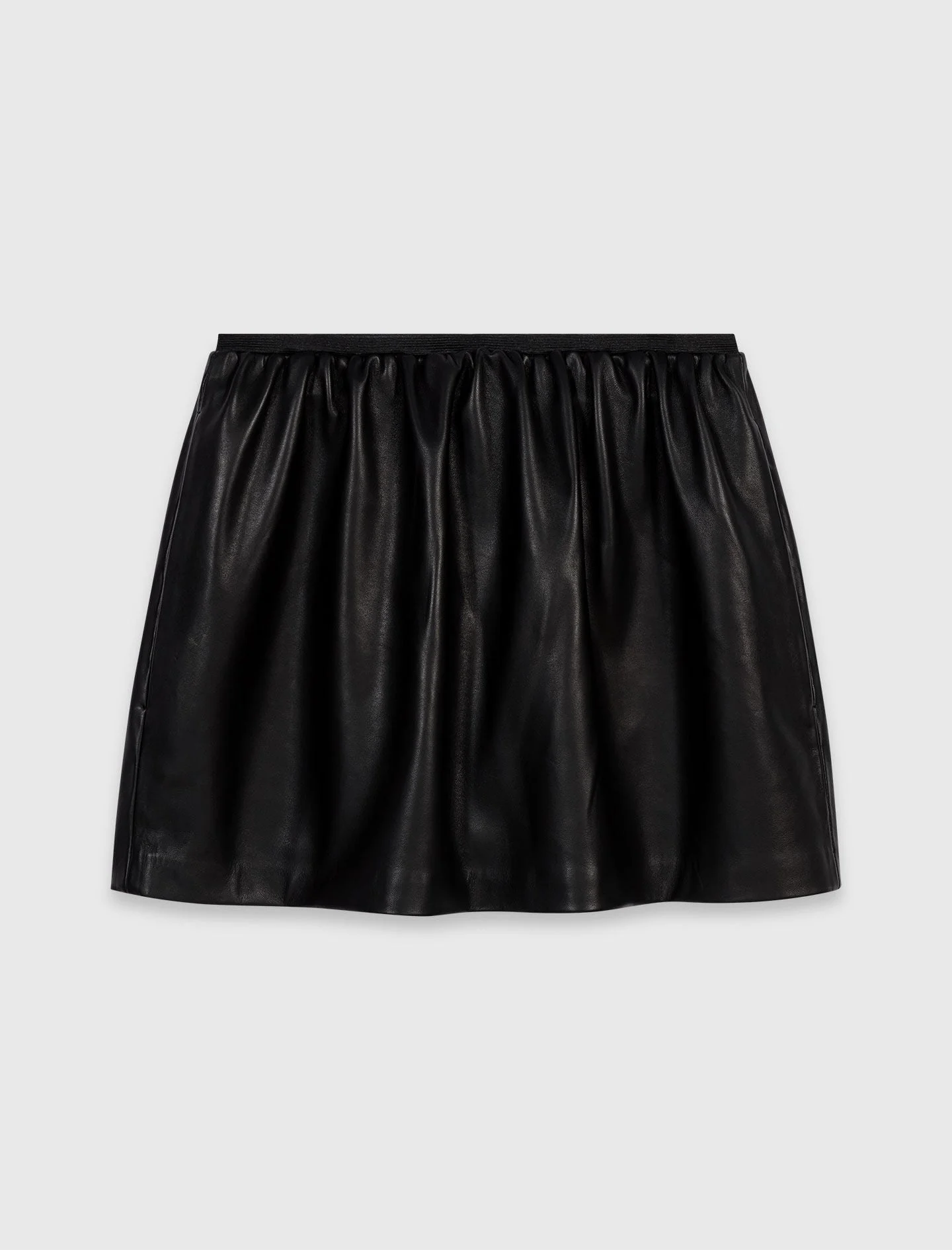 Short leather skirt - 1