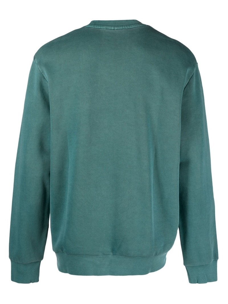 Carhartt embroidered-logo cotton jumper outlook