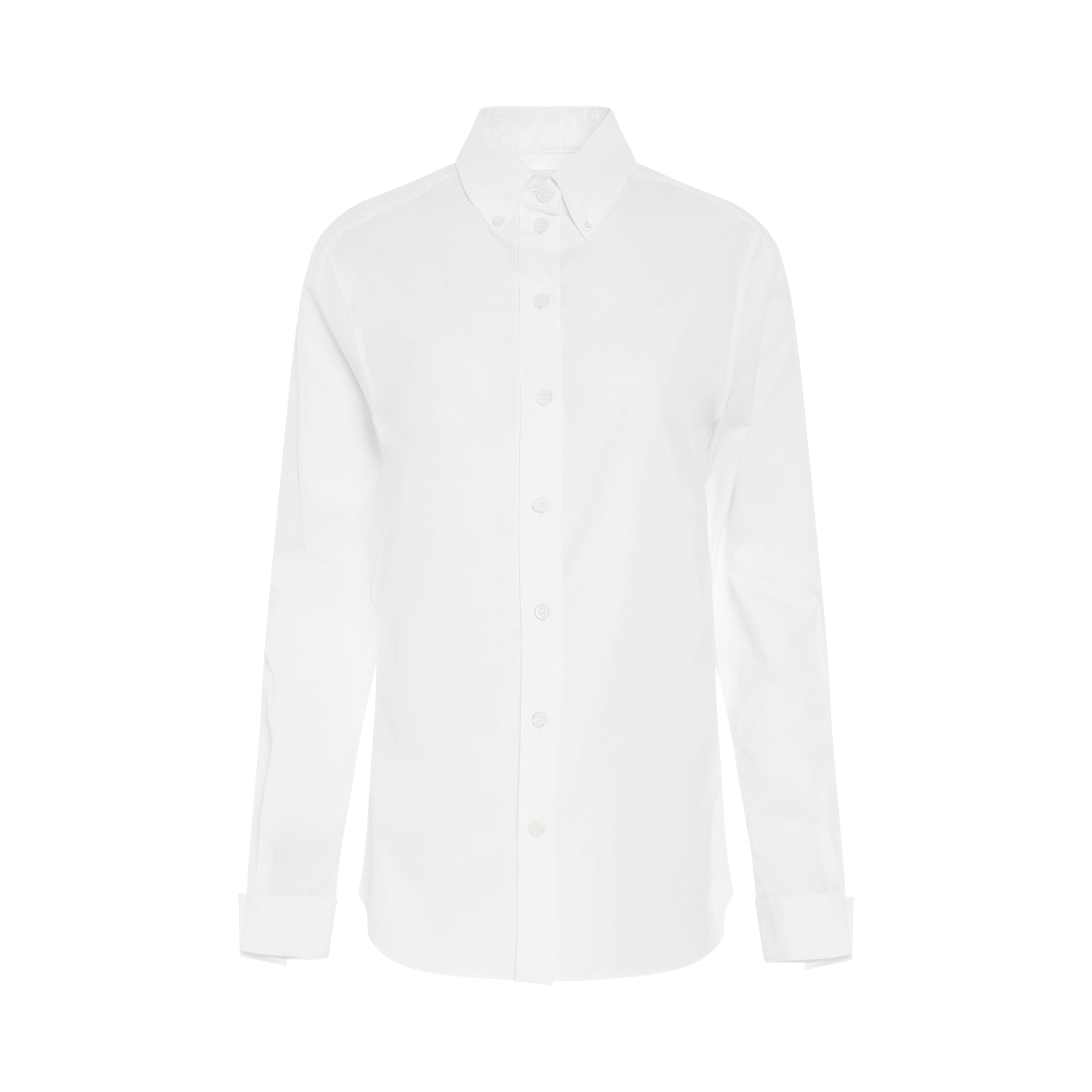 Organic Classic Poplin Shirt in White - 1