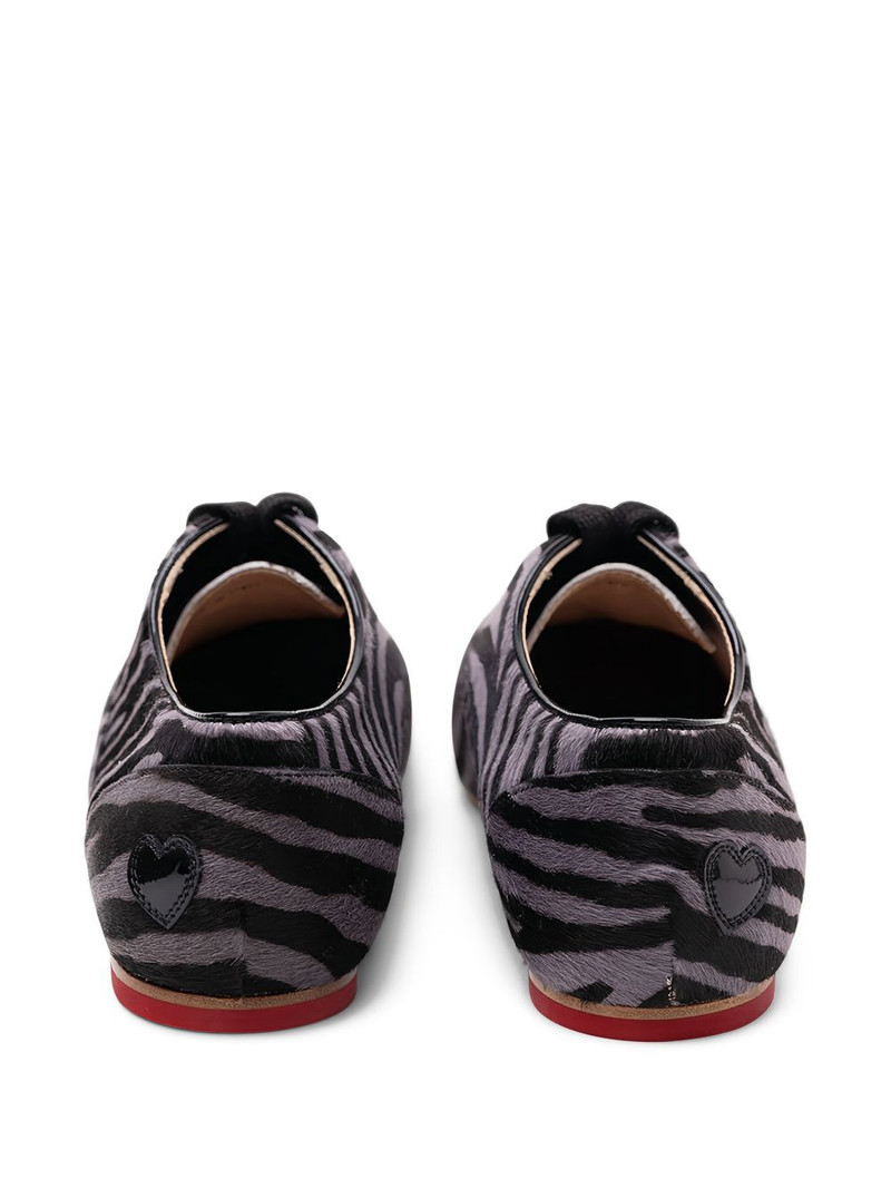 zebra-print leather loafers 4