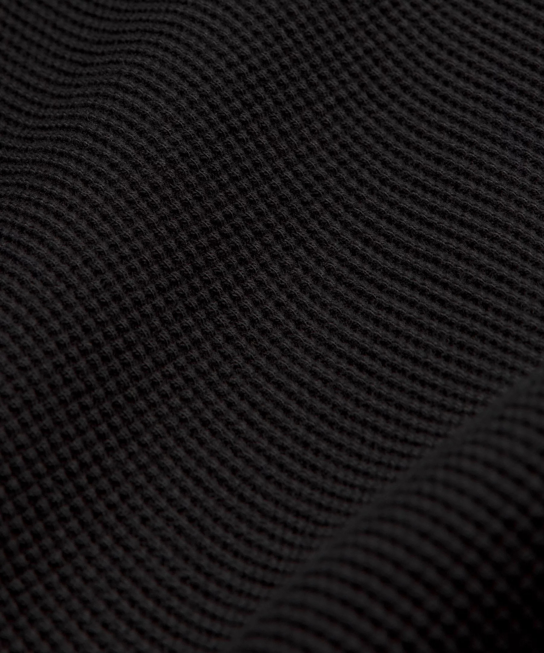 Cotton-Blend Waffle Knit Long-Sleeve Henley - 6