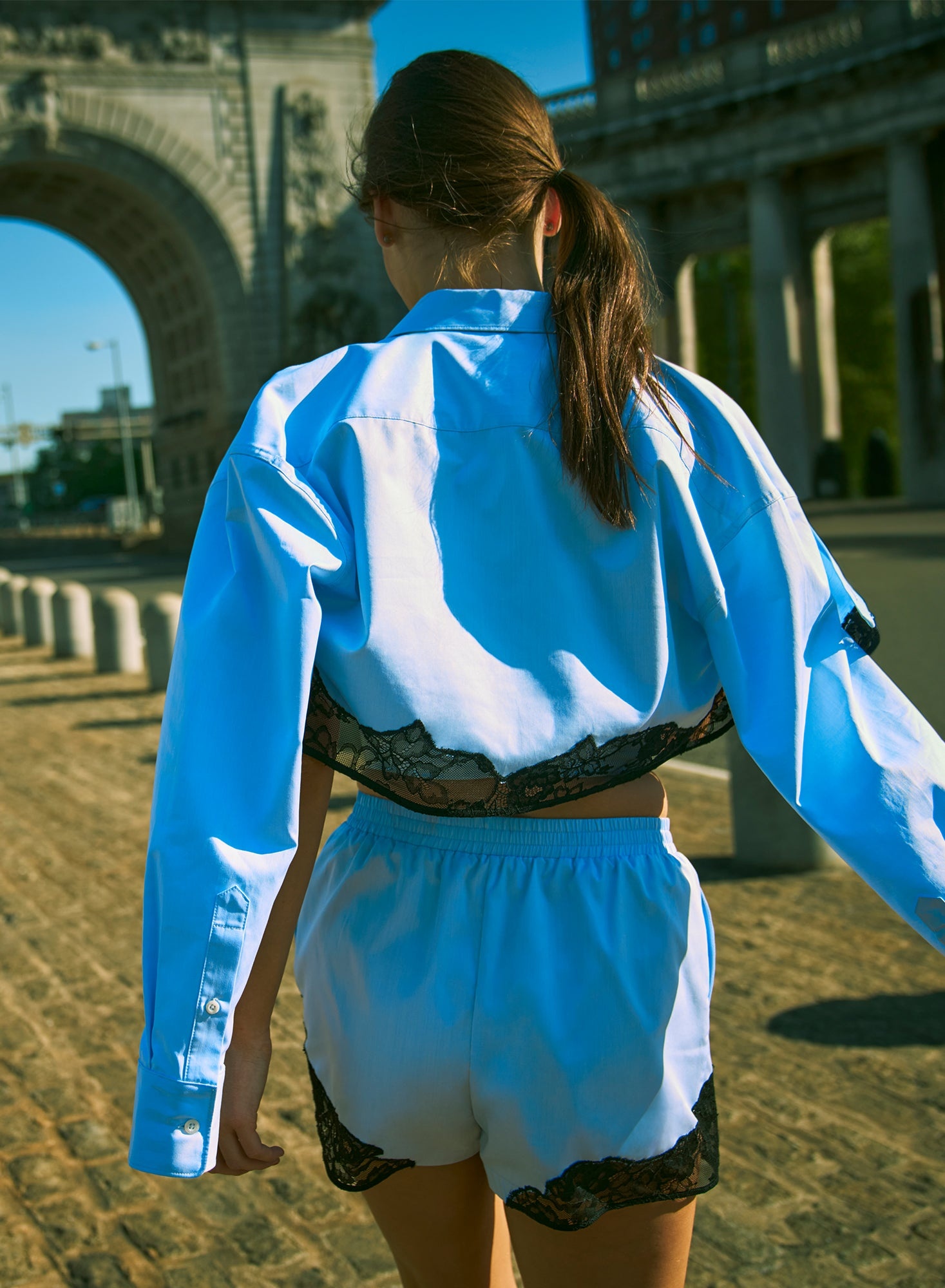 Poplin Cropped Button Down - 6