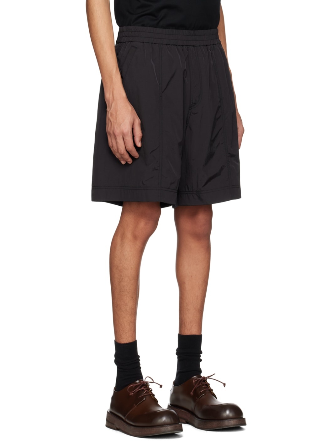 Black Four-Pocket Shorts - 2