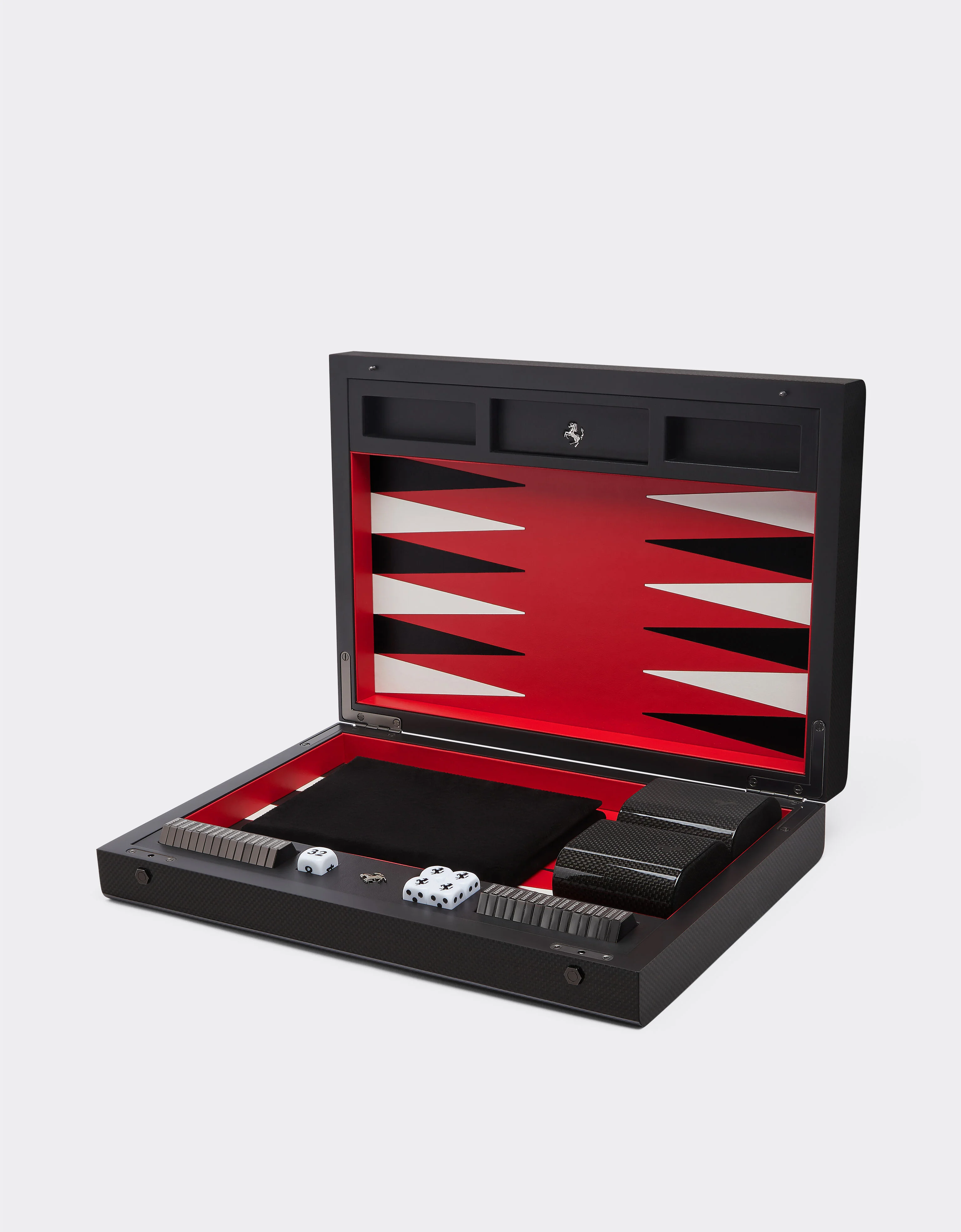 Backgammon board in wood and carbon fibre - 1