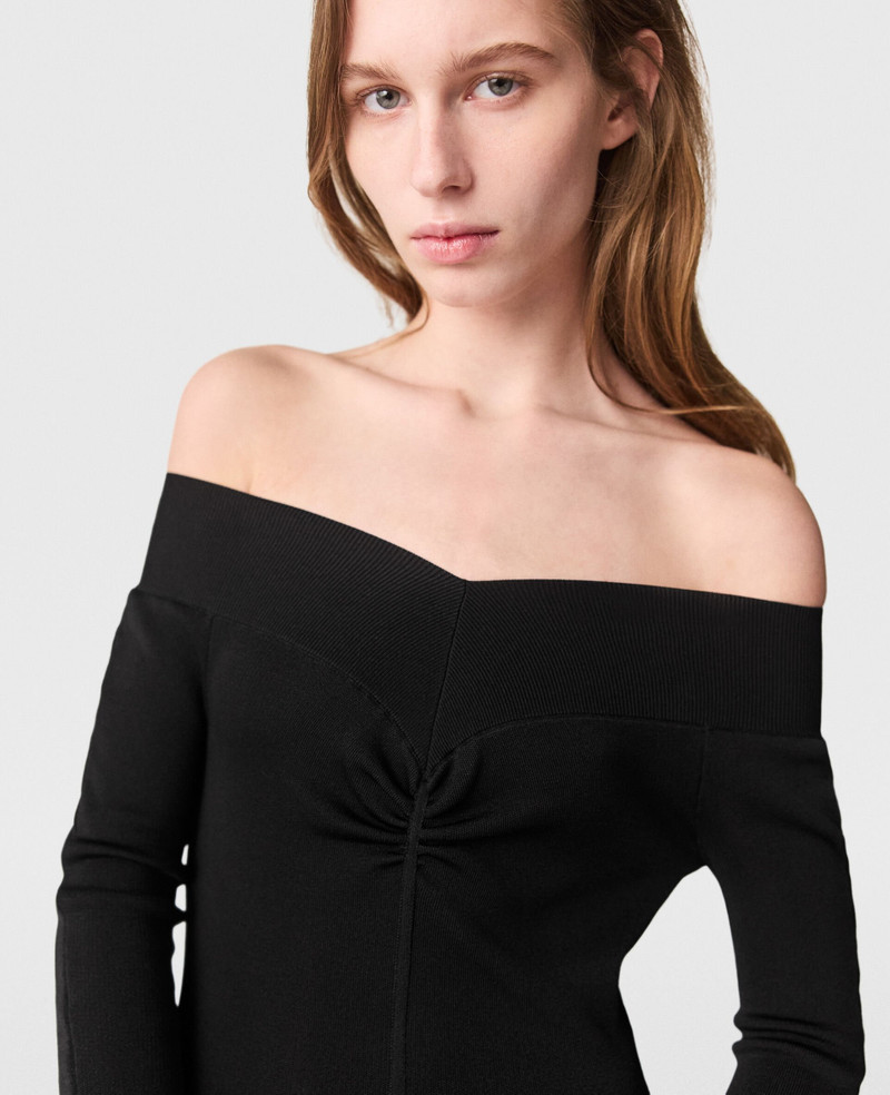 Sheer Long-Sleeve Mesh Maxi Dress 4