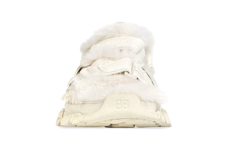 (WMNS) Balenciaga Track Sandals 'Fake Fur White' 668560W3CQ39700 - 3