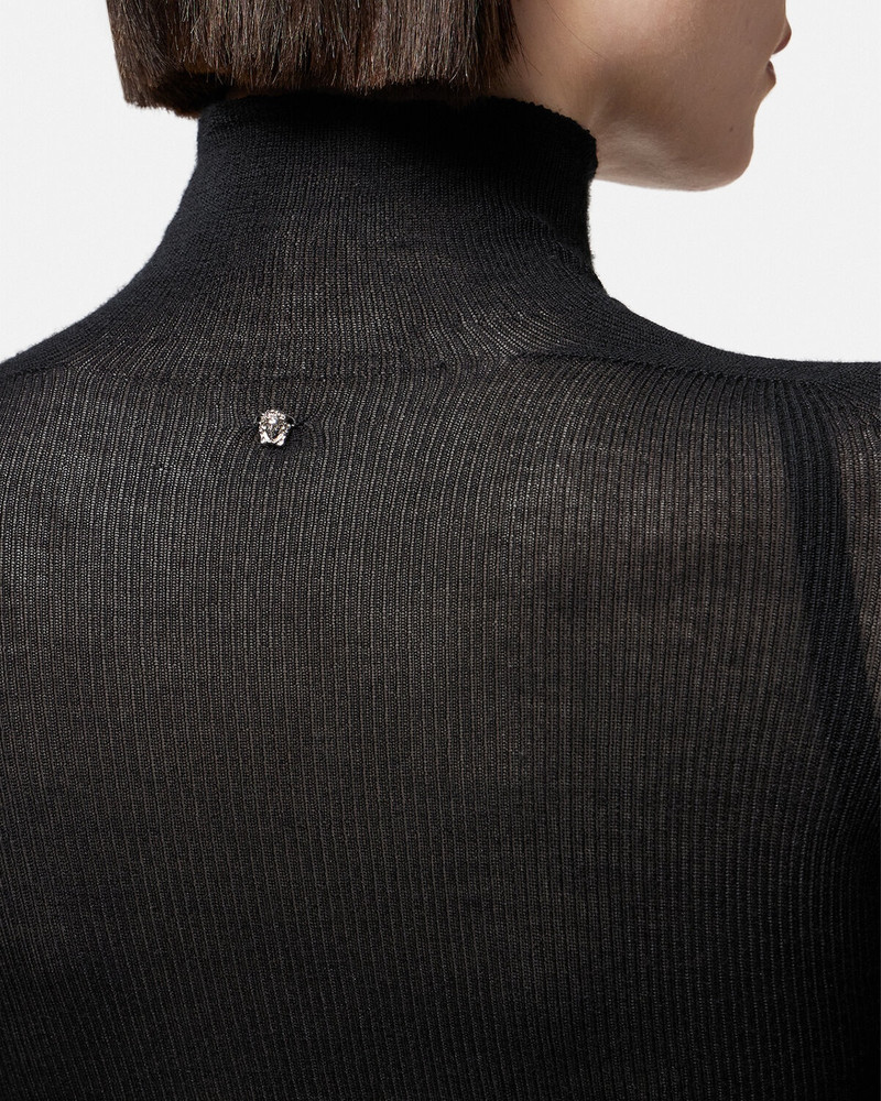 이음새가 없는 니트 Turtleneck 점퍼 5