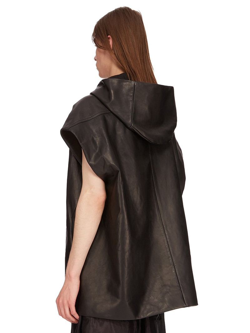 leather zipped gilet 3