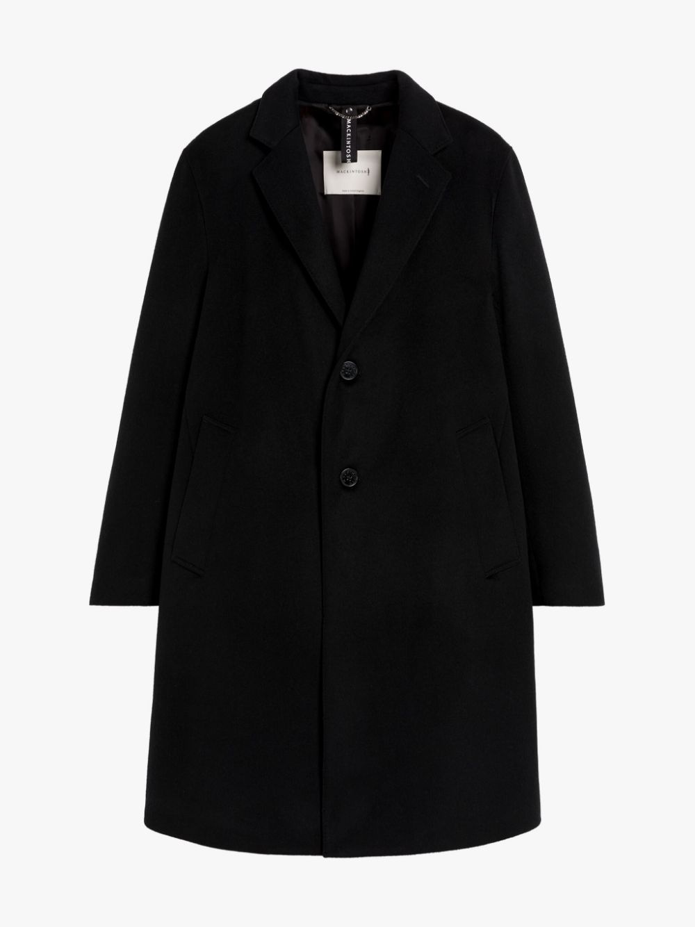 NEW STANLEY BLACK WOOL & CASHMERE COAT - 1