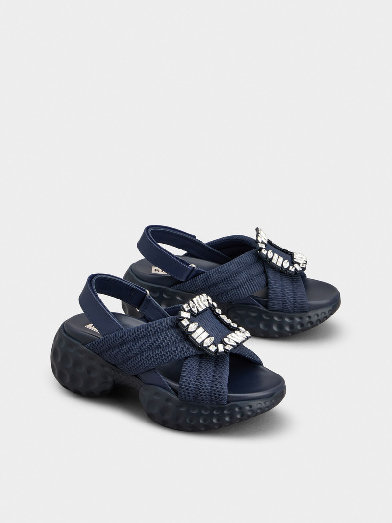 Roger Vivier Viv' Run Light Sandals in fabric outlook