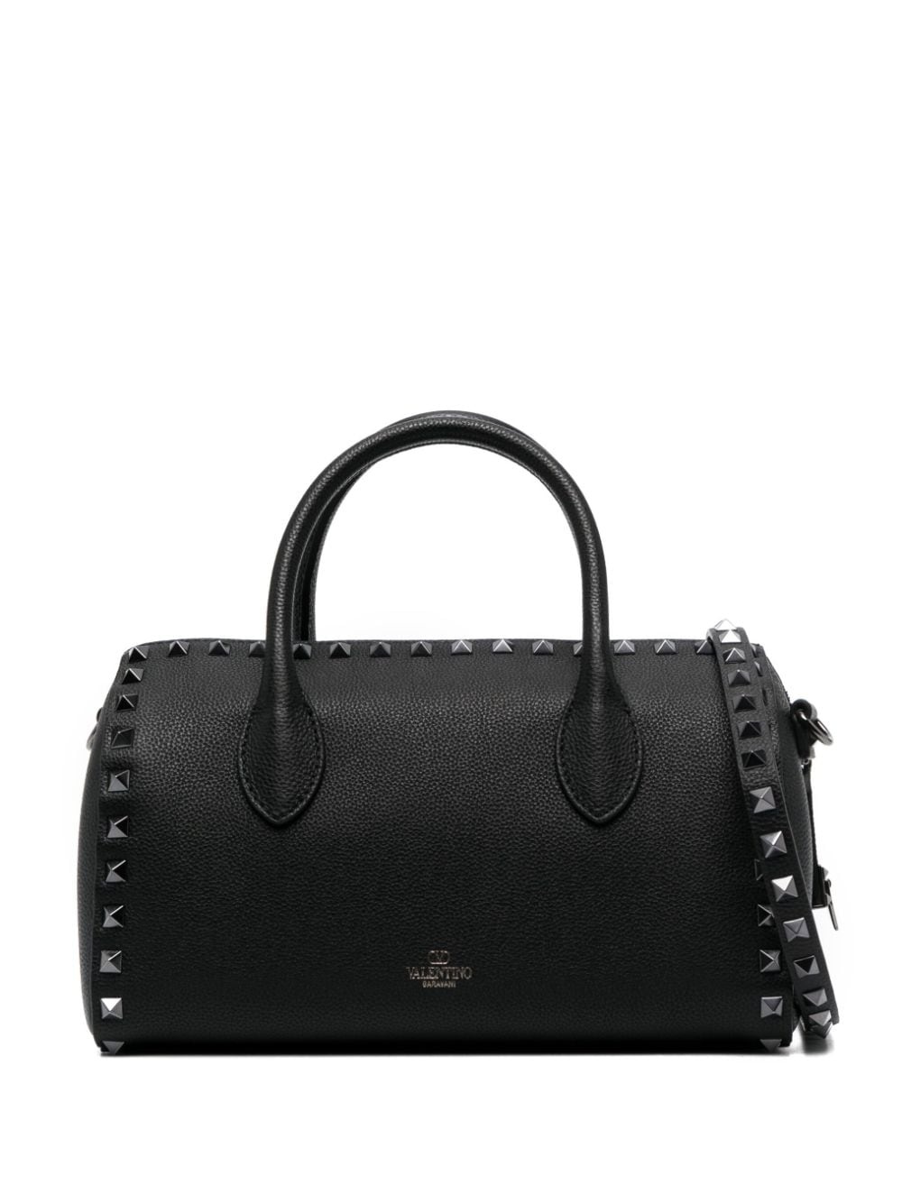 Rockstud leather tote bag - 1