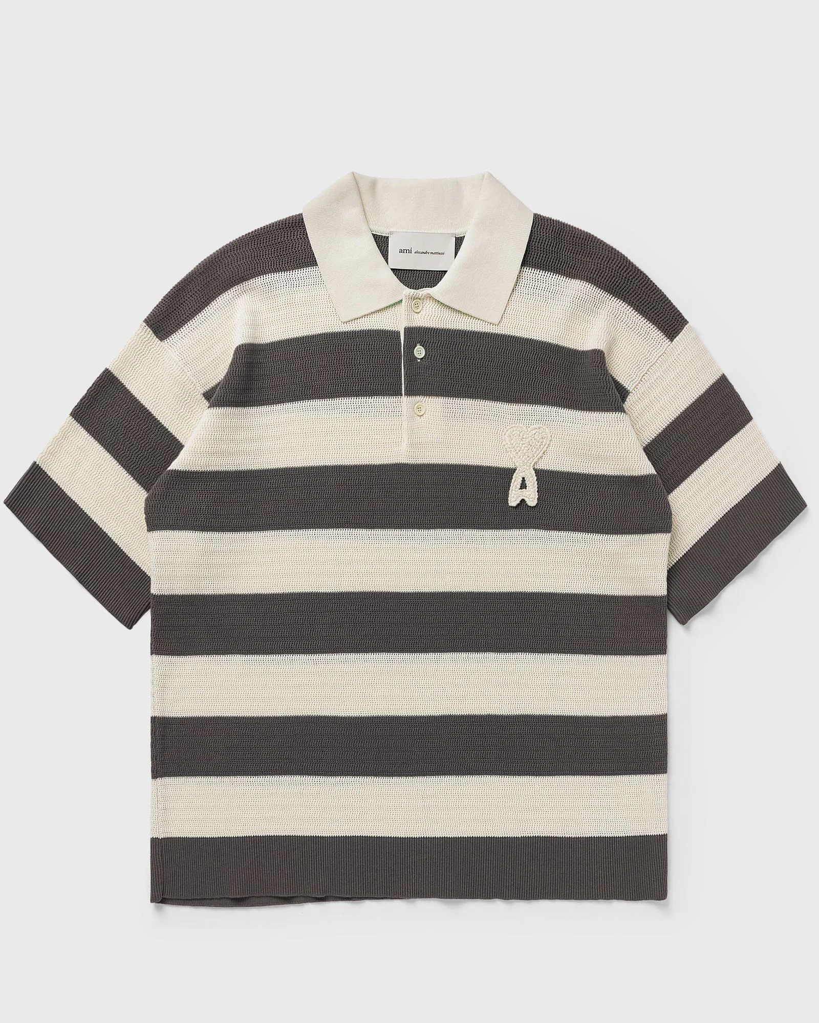SHORT SLEEVES POLO WITH AMI DE COEUR PATCH - 1