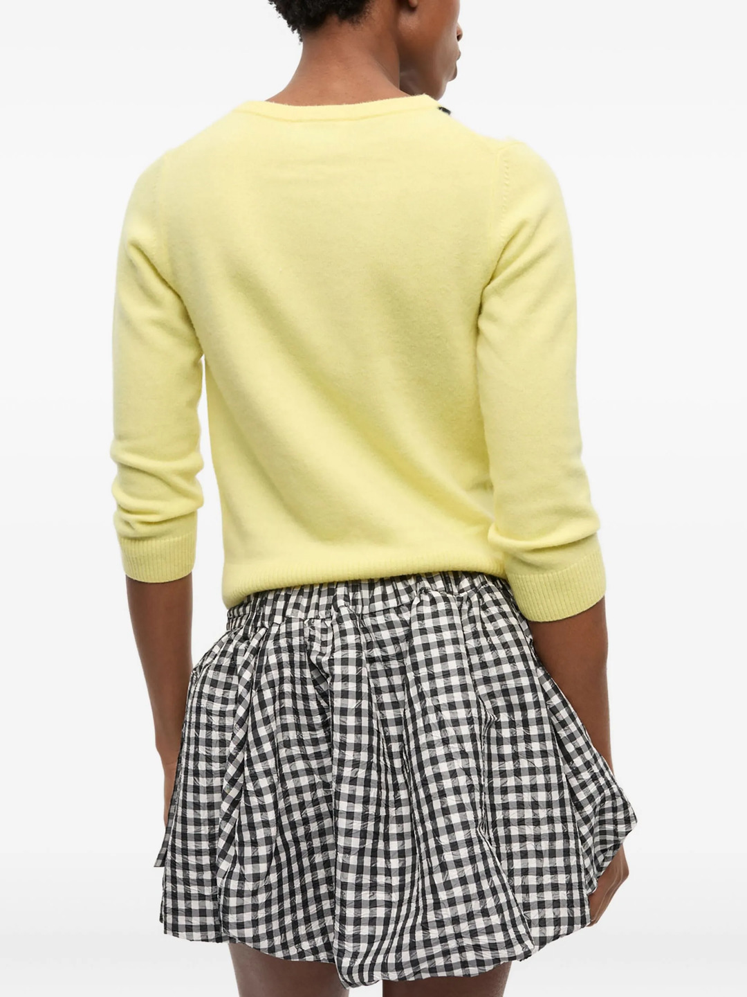 Cashmere Wool Mix Cardigan - 4