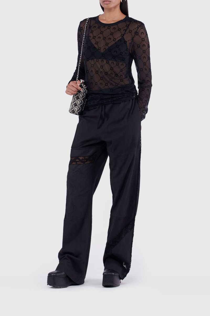 Marine Serre Moonogram Flocked Mesh Bra outlook