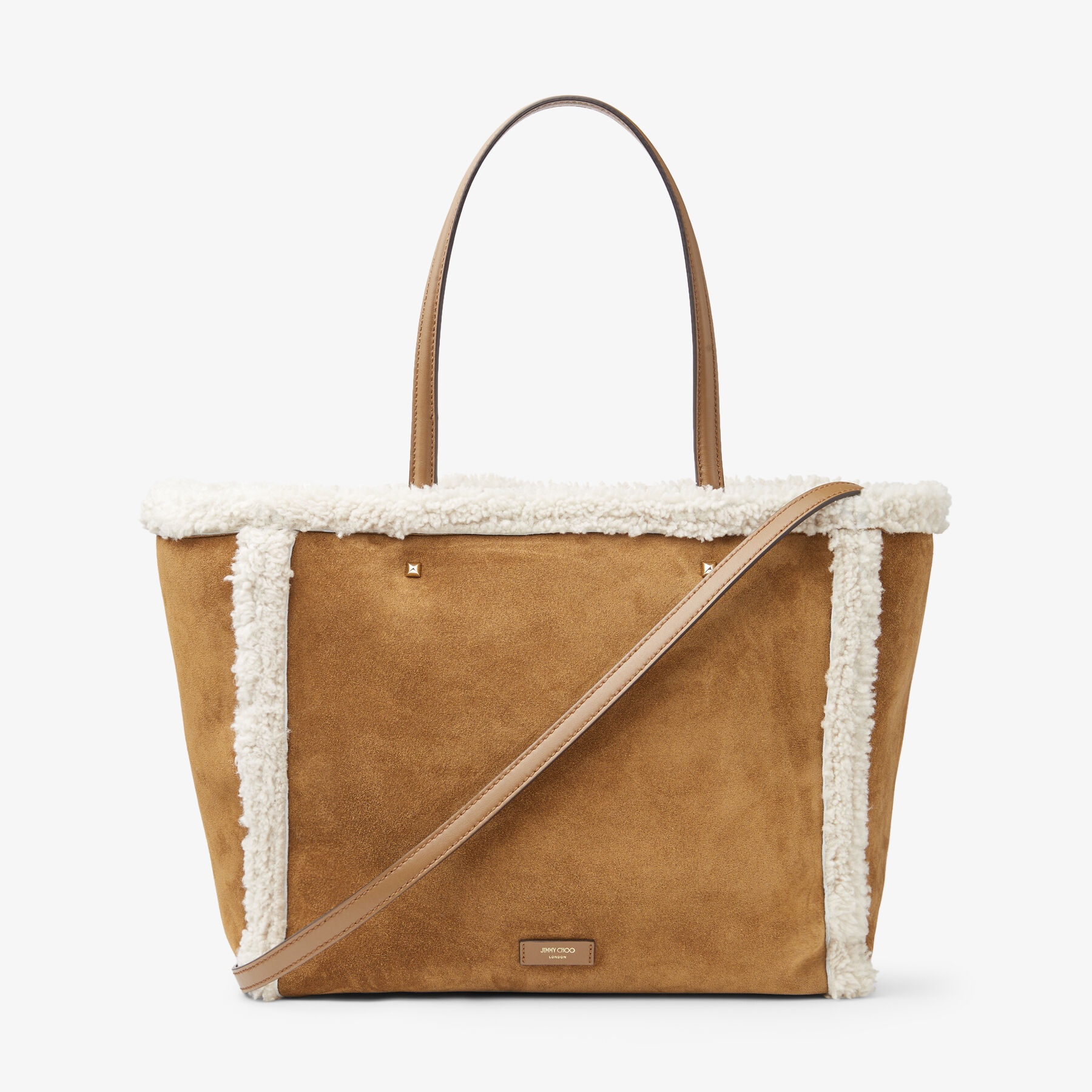 Shearling tote bag sales