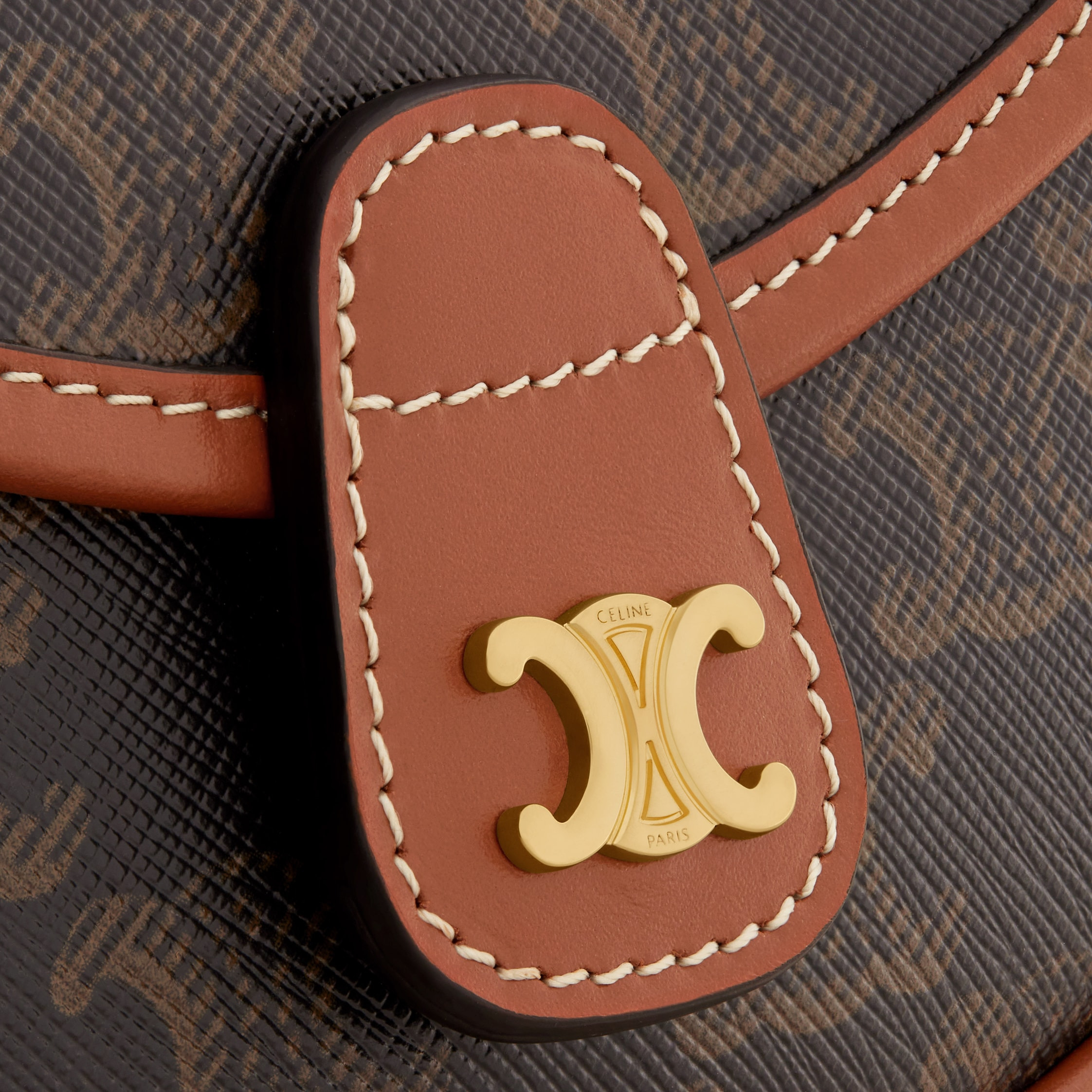 Mini Besace in Triomphe Canvas and calfskin - 5
