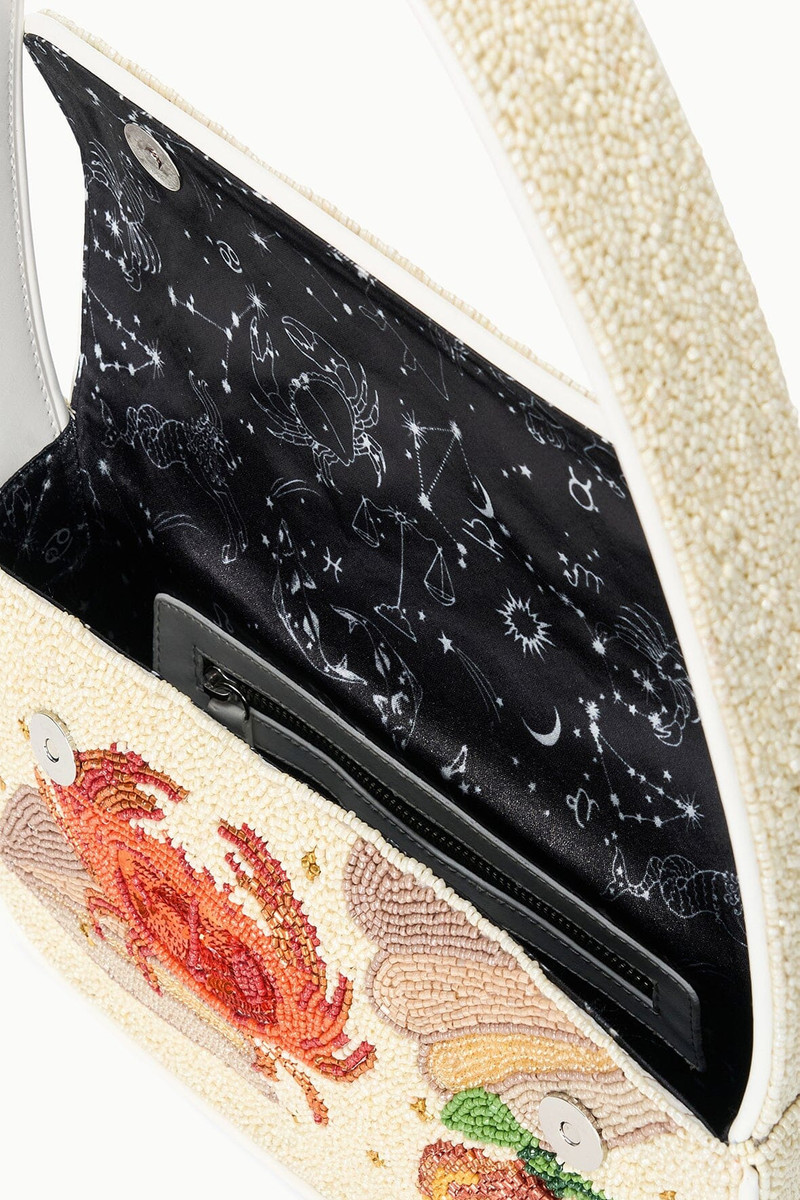 STAUD TOMMY ZODIAC BEADED BAG CANCER 3