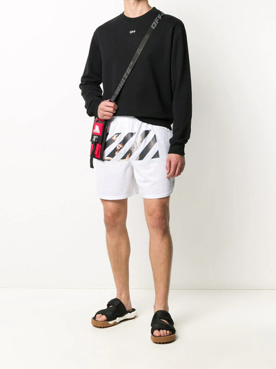 Off-White Caravaggio Angel mesh shorts outlook