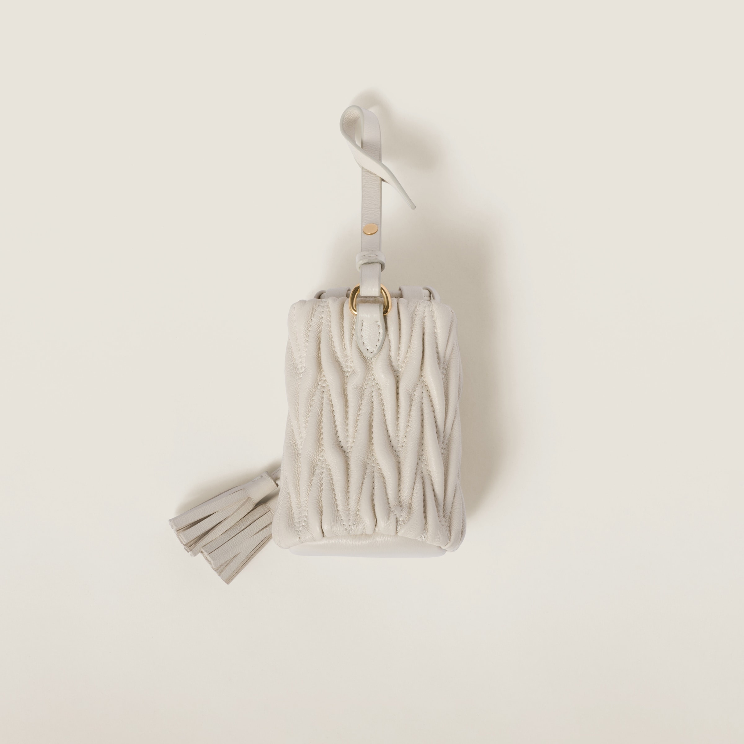 Matelassé nappa leather micro bag - 4