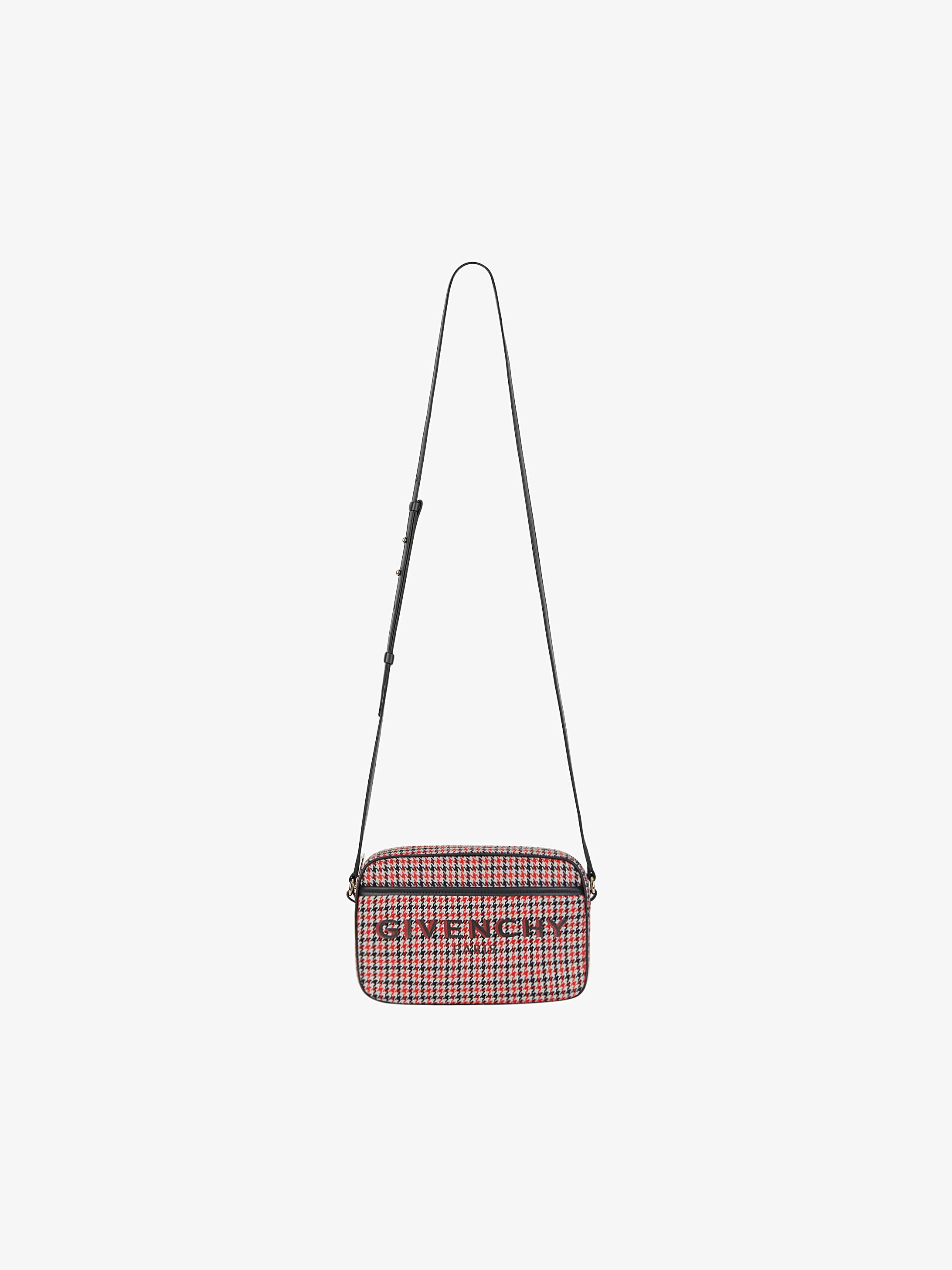 GIVENCHY Bond camera bag in houndstooth wool - 5