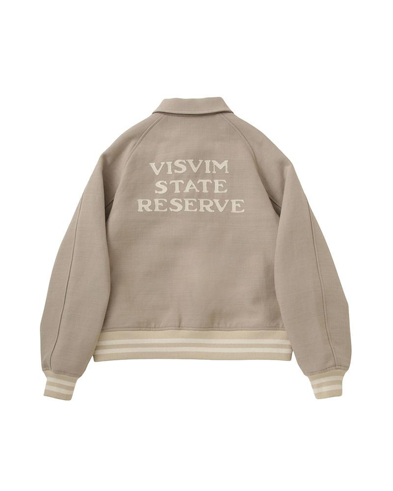 visvim CRESTWOOD VARSITY JKT BEIGE outlook