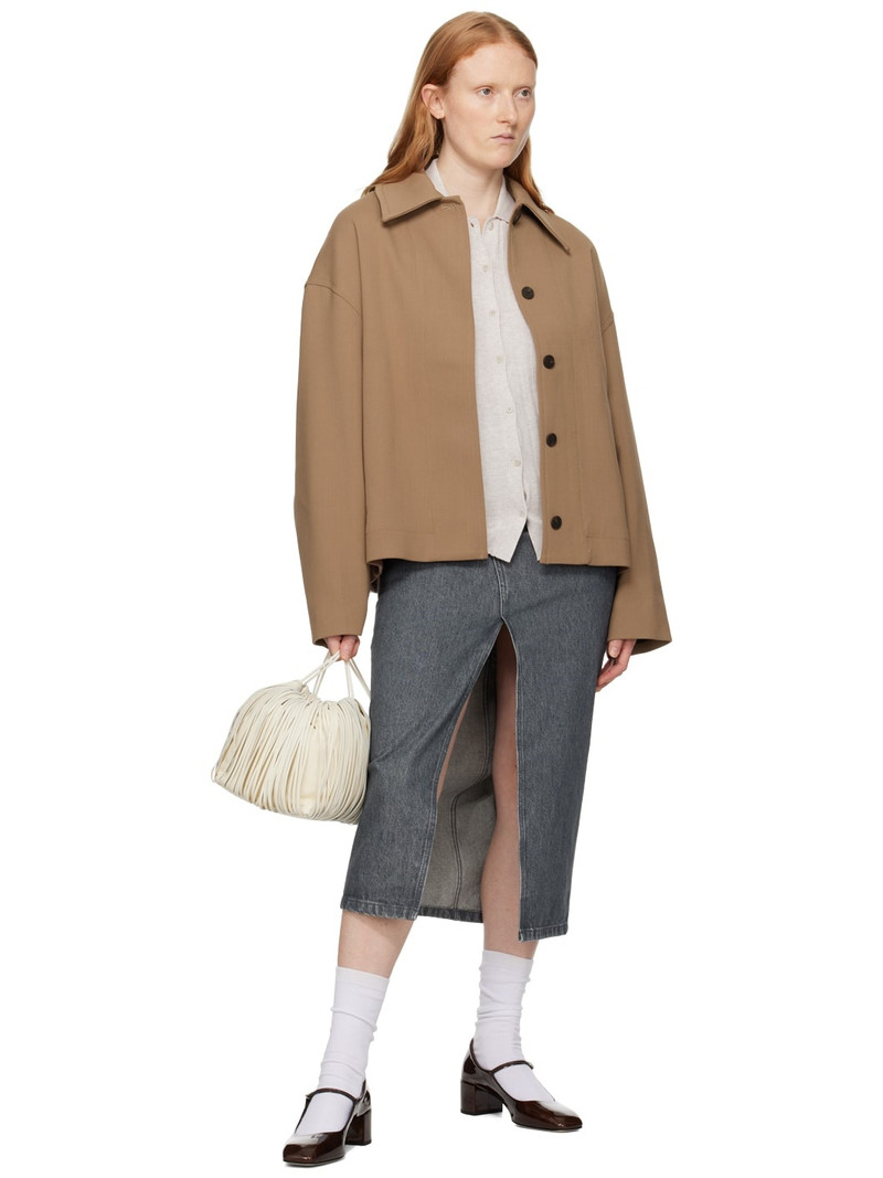 FILIPPA K Off-White Spread Collar Cardigan outlook