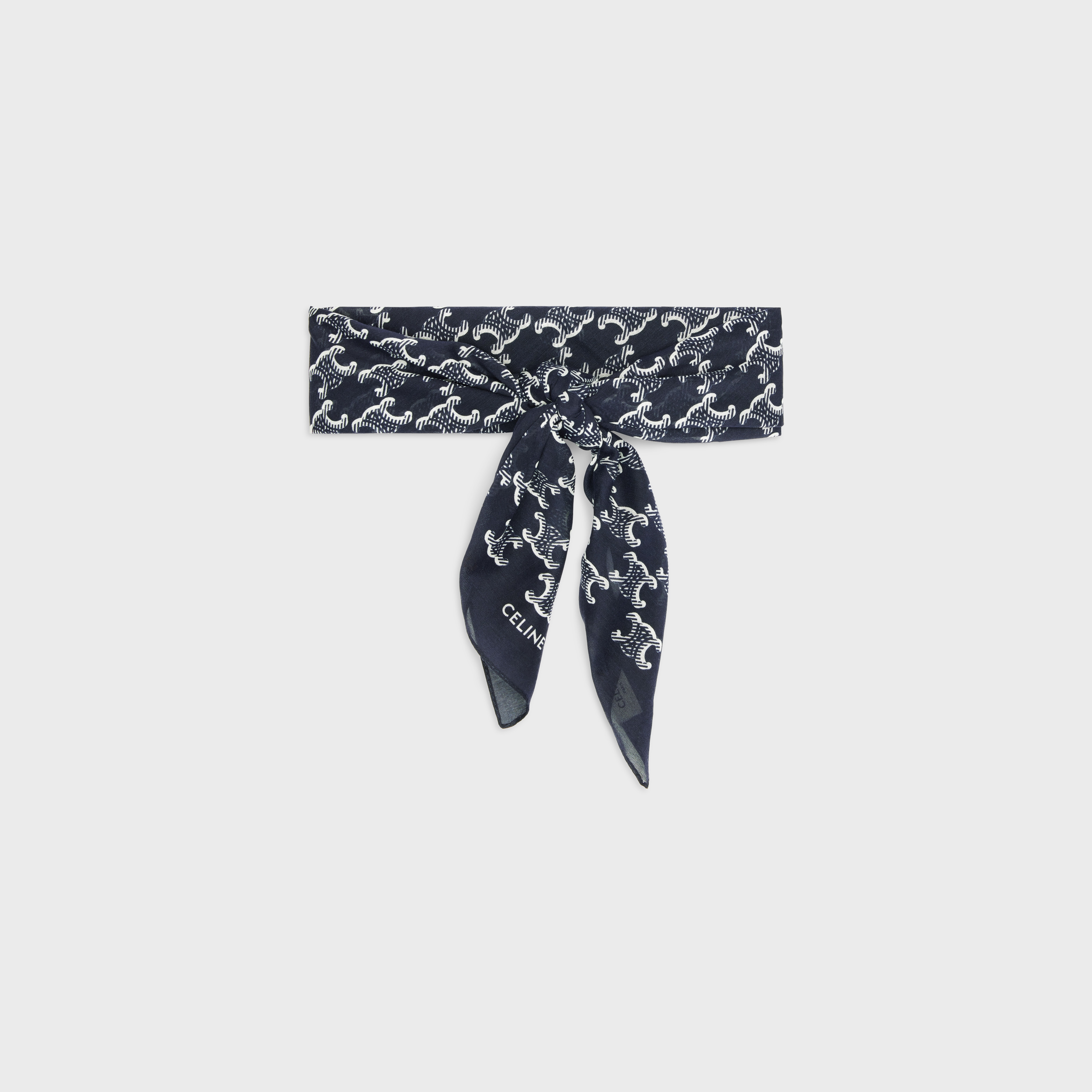 BANDANA IN PRINTED COTTON AND SILK - 3