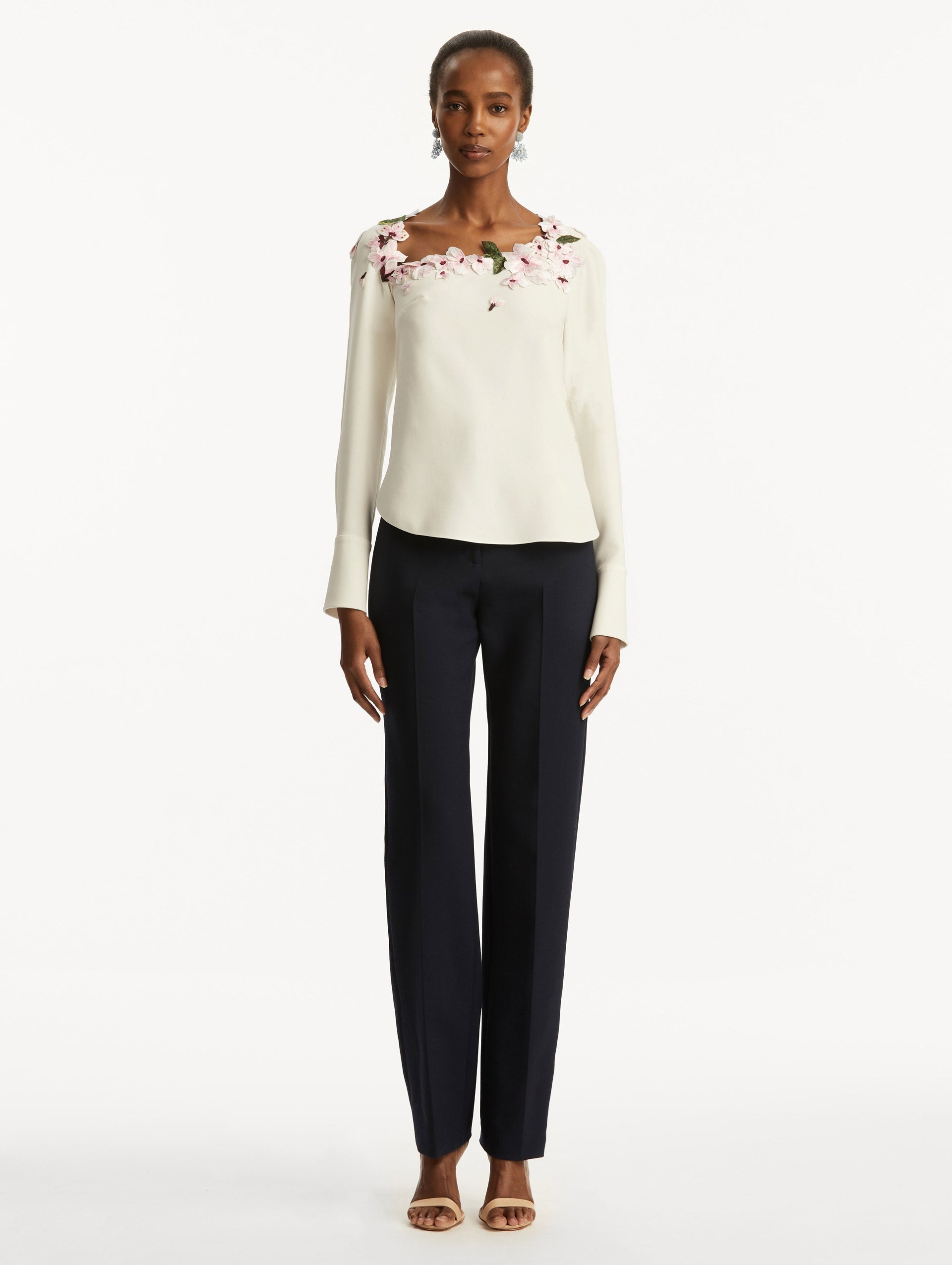 CHERRY BLOSSOM EMBROIDERED BLOUSE - 3