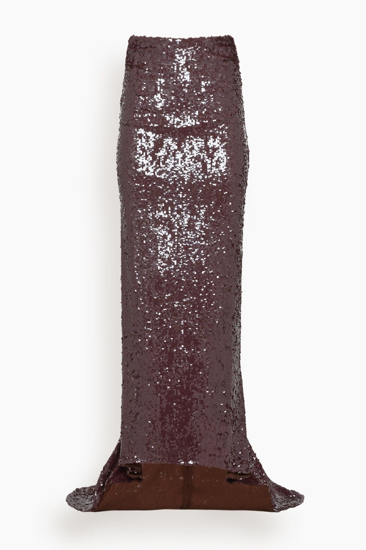 Seam Embroidery Skirt in Dark Burgundy - 1